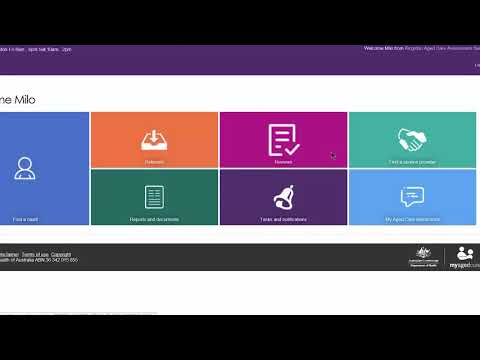 My Aged Care Assessor Portal - How to manage support plan reviews Video
