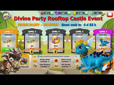 Divine Party Rooftop Castle Event-Dragon Mania Legends | Divine Fest Marble & Sand Event | DML