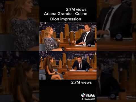 Celine Dion talks about Ariana impression of her