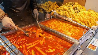 Overwhelming scale! TOP 5 mouth-watering food stalls, tteokbokki, fried food