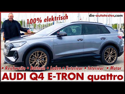 AUDI Q4 e-tron test drive of the compact electric SUV | Battery Motor Range Charging Price 2021 R...