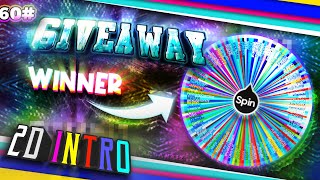 THE WINNER GIVEAWAY INTRO 2D FOR 4 WINNERS | JEDAG JEDUG ALIGHT MOTION