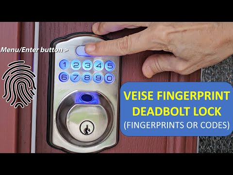 Veise Fingerprint Digital Deadbolt Door Lock - Installation and Setup