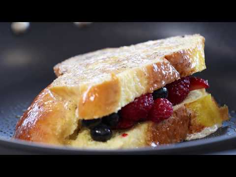 Stuffed French Toast With Yogurt Glaze