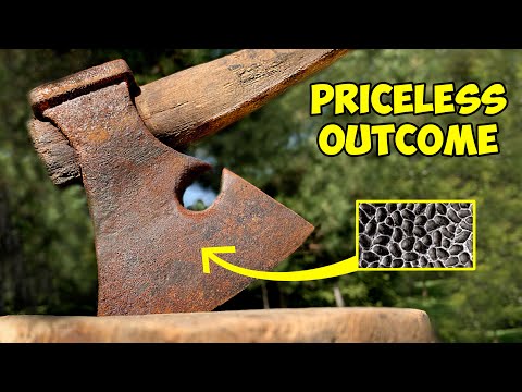 $12 Rusty Hatchet Restored into Something Amazing