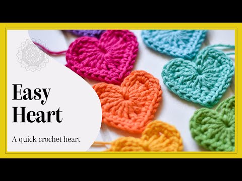 Crochet: Easy Crochet Heart Tutorial | The Loopy Stitch