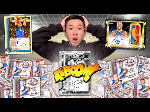 Opening the new Topps Chrome Basketball until I pull a MONSTER HIT (BEST OPENING EVER)! 😱🔥