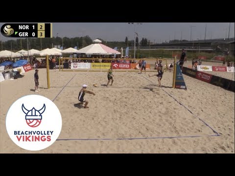 Mol.H/Berntsen (NOR) vs. Bergmann/Harms.Y (GER) 2019 FIVB Warsaw 2. pool game