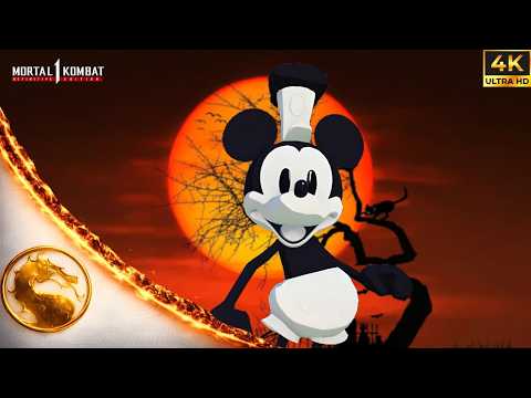 Steamboat Mickey First Look Teaser | Disney Characters Reveal | Mortal Kombat 1 | 4K 60FPS Gameplay