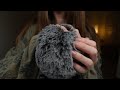 ASMR Fluffy Mic Scratching With Mic Blowing For Sleep Face Brushing Rain No Talking 3 Hours