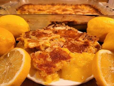 Lemon Cream Cheese Dump Cake Recipe🍋🍰|👨🍳😁4-Ingredient Old-Fashioned Cobbler😀👍