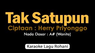 Download lagu TAK SATUPUN Herlin Pirena | Karaoke Lagu Rohani Nada Wanita mp3