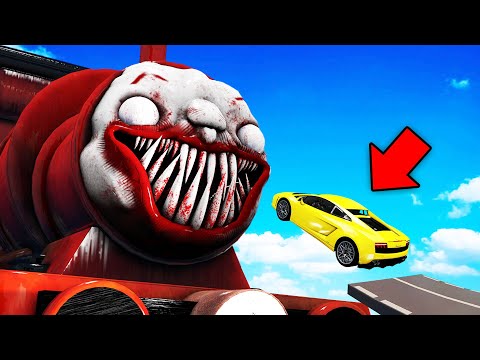 Crashing Cars Into CHOO-CHOO CHARLES!