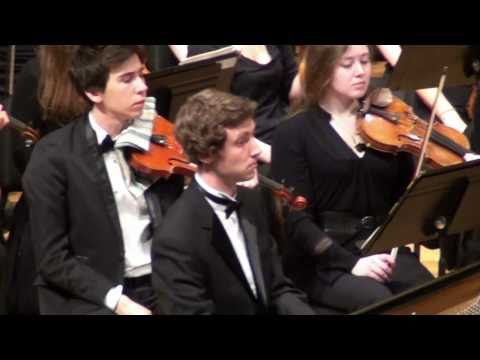 Poulenc, Concerto for Two Pianos, pt 1 of 3, Lawrence Symphony Orchestra
