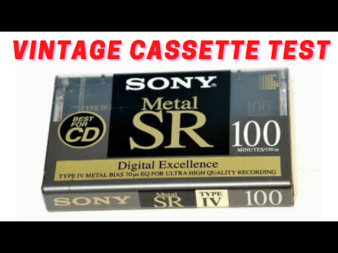 Vintage Cassette Test : Sony Metal SR Tape : Type IV : Retro Tech Review