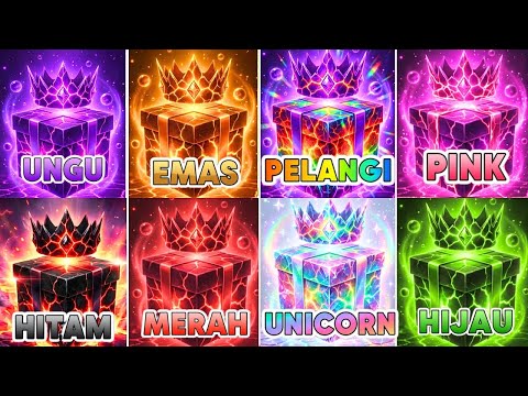 PILIH 1 HADIAH DARI 8 🎁🌈💜 🌟 PILIH HADIAHMU 8 👑 TANTANGAN 8 KOTAK HADIAH 💚 34 HADIAH