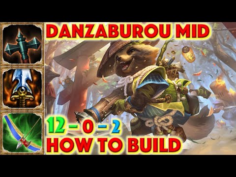 SMITE HOW TO BUILD DANZABUROU - Danzaburou Mid Build + Guide + Gameplay + Danazburou Middle Lane
