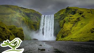 Ambient Music Mix & Relaxing Waterfall Sounds | Meditation, Sleep, Focus or Work