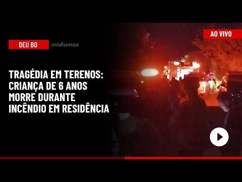 🔴 Midiamax Deu BO: tragédia em Terenos: criança de 6 anos morre durante incêndio em residência