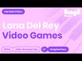 Lana Del Rey - Video Games (Piano Karaoke)