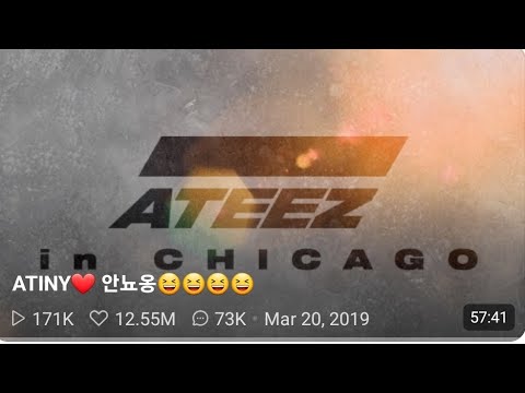 Ateez Vlive Eng SH, HJ, Mingi, & YS in Chicago. It lags, they talk to real time translator 3-20-2019