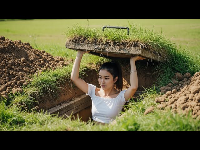 TIMELAPSE — Young Girl Builds a Secret Survival Bunker Behind Her Home in 30 Days SDDEFAULT Thumbnail