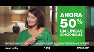 Amena SPOT Silvia Abril Promo 50% anuncio