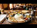 Village Food Crispy Pakode Dal Bandhgobi Chokha Served With Rice Simple Village Lunch