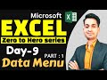 Day 9 Microsoft Excel Full Course Series Data Menu Tab In Excel Hindi Part 1