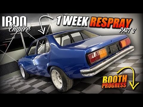 Iron Empire EP 62 - TORANA 1 week Paint & Panel! Part 2 + Booth Updates!