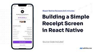 #35 Building a Simple Receipt Screen in React Native