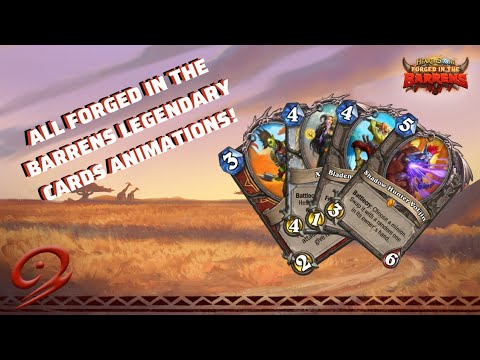 All Forged in the Barrens Legendary Cards Animations!