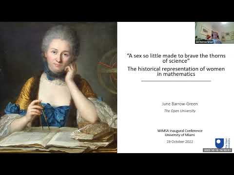 WIMSA Conference 2022 - June Barrow-Green: "A Sex So Little Made to Brave the Thorns of Science"