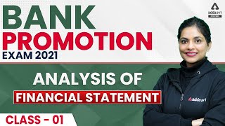 Bank Promotion Exam 2021 | Analysis of Financial Statement | Class - 1