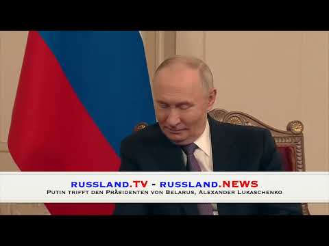 Putin trifft den Präsidenten von Belarus, Alexander Lukaschenko