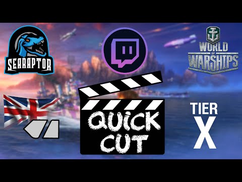 World of Warships - Quick Cut: Tier X Premium British Cruiser HMS Plymouth (Ranked Gameplay)