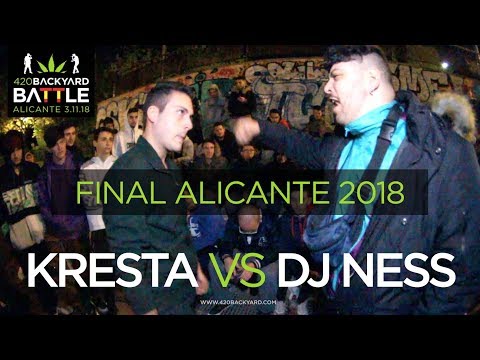 KRESTA vs DJ NESS. Final Alicante 2018. 420 Backyard Battle.