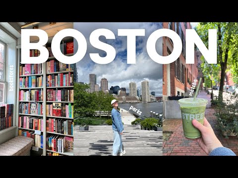Boston Vlog: Cozy Bookstores, Matcha & Must-See Spots 📖🍵🏙️