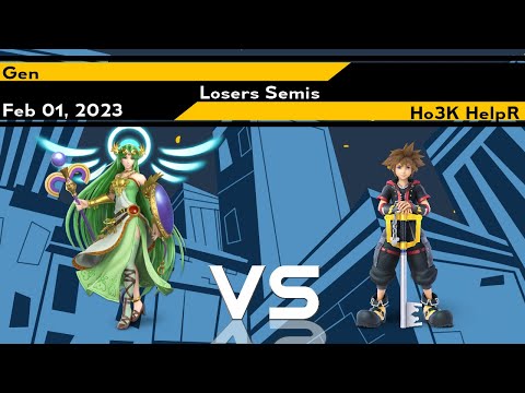 Xeno278 Losers Semis - Gen (Palutena) Vs HelpR (Sora) SSBU Ultimate Tournament