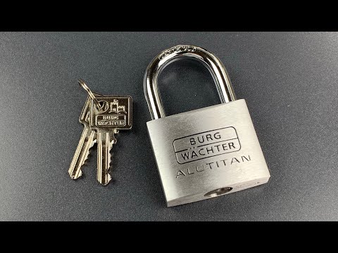 [771] Burg Wächter Alutitan Padlock Picked and Bypassed (Model 770/50)