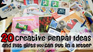 20 Creative Penpal Ideas & flat Gifts you can put in a Letter