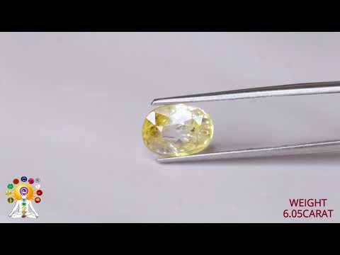 Yellow Sapphire 6.05ct. (Luxury) video