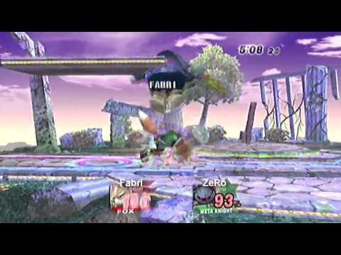 [Brawl] MBT ~ WR1 - vVv ZeRo (Meta Knight) VS Fabri (Fox) Round 1 HD