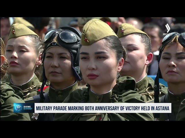 Астанада Жеңістің 80 жылдығына арналған әскери шеру өтті