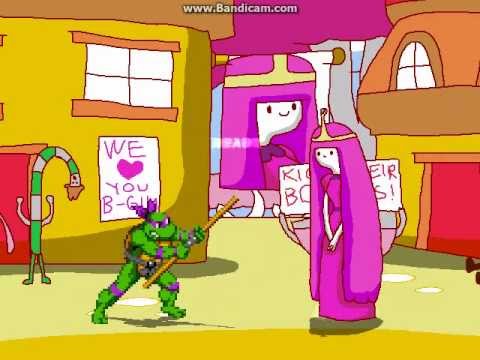 TBM MUGEN Match #12 - Donatello (me) vs. Princess Bubblegum (Arcade)