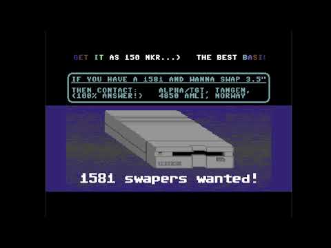 C64 One File Demo : 1581 Swappers by The Golden Triangle 1989