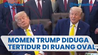 KESEHATAN TRUMP DISOROT, Momen Presiden AS Diduga Tertidur di Ruang Oval Picu Sorotan