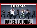 aespa - 'Drama' Dance Practice Mirrored Tutorial (SLOWED)