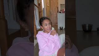 Waxing Deja’s legs for the first time #reaction