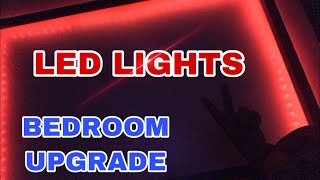 PUTTING UP MY $8 LED STRIP LIGHTS TUTORIAL (VERY FUNNY)